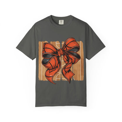 Basketball Bow T-Shirt 🏀 | Team Mom Game Day Tee