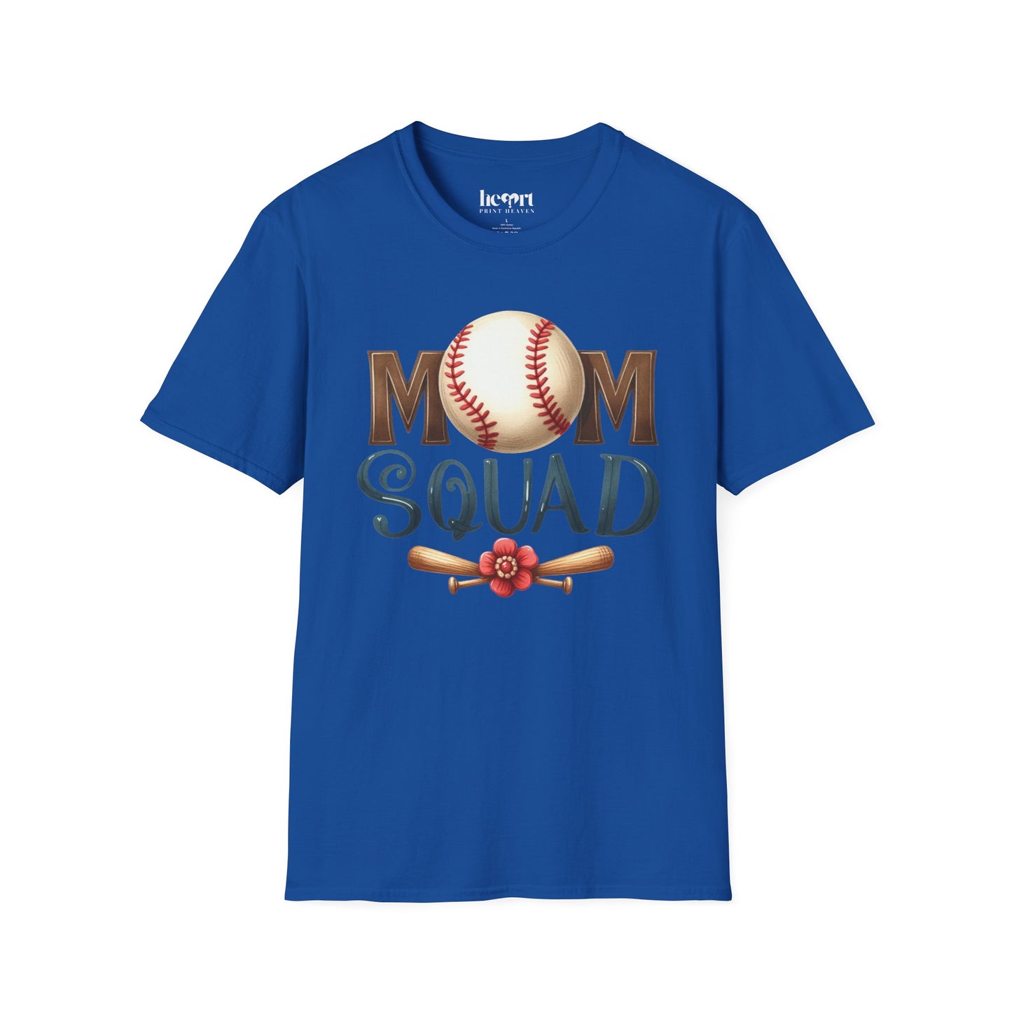 Mom Squad Baseball T-Shirt ⚾🌸 – Game Day Tee for Proud Baseball Moms