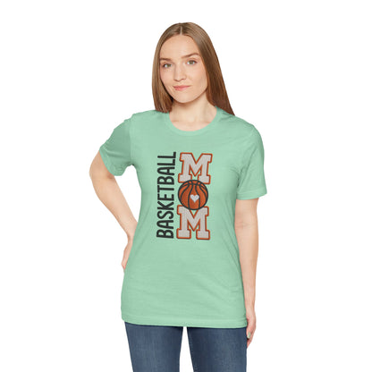 Basketball Mom Faux Embroidery T-Shirt – Game Day Sports Mom Tee