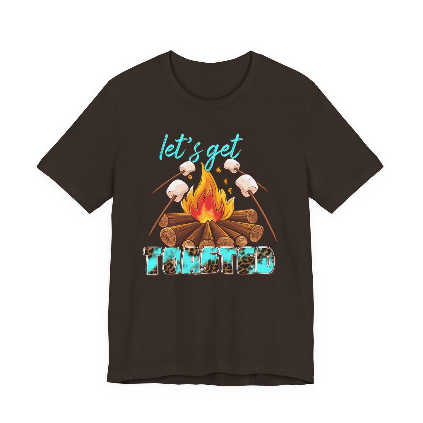 Let’s Get Toasted Campfire T-Shirt – Funny Camping Graphic Tee for Outdoor Lovers