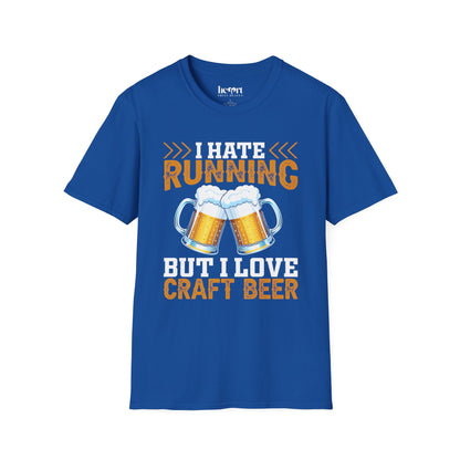 I Hate Running But I Love Craft Beer – Funny Beer Lover T-Shirt 🍺🏃‍♂️