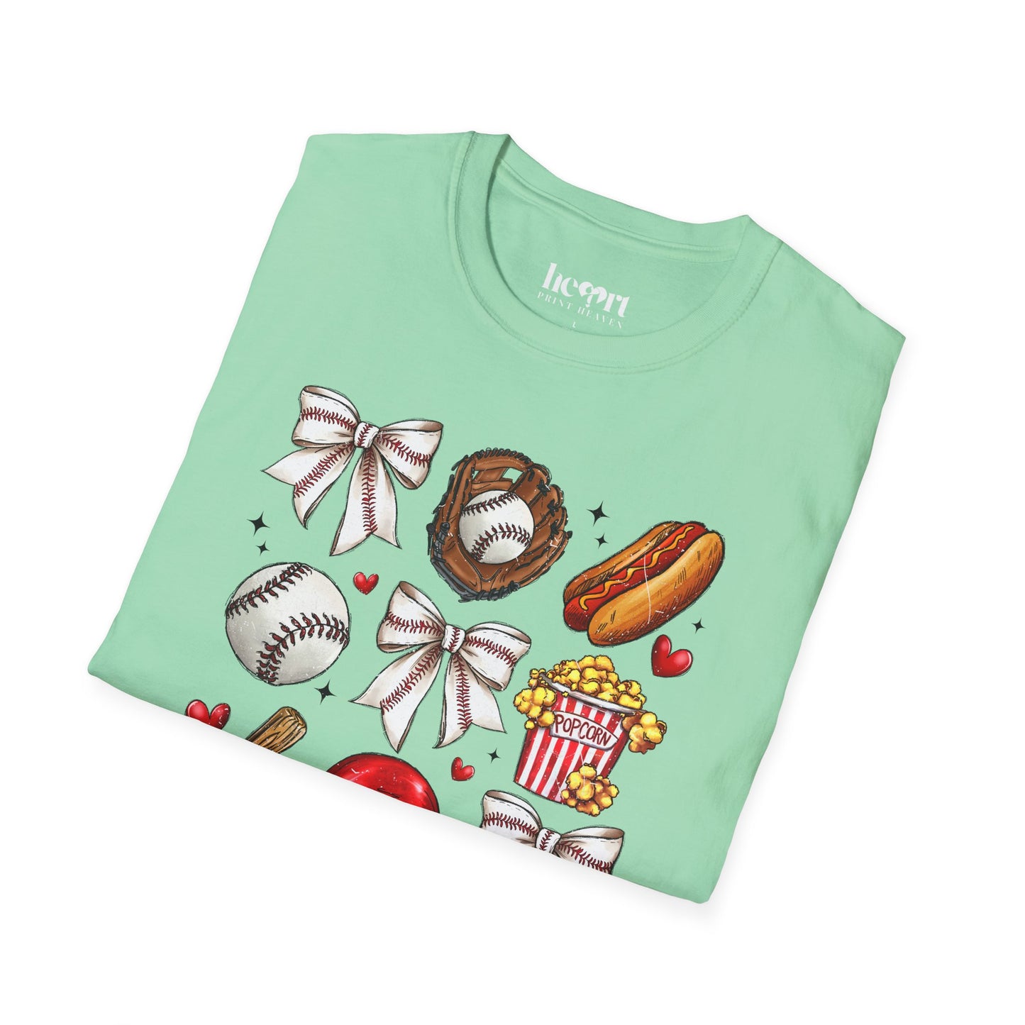 Glitter Baseball Sports T-Shirt – Sparkly Baseball Tee for Fans & Players