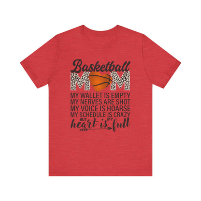Basketball Mom My Wallet Is Empty T-shirt
