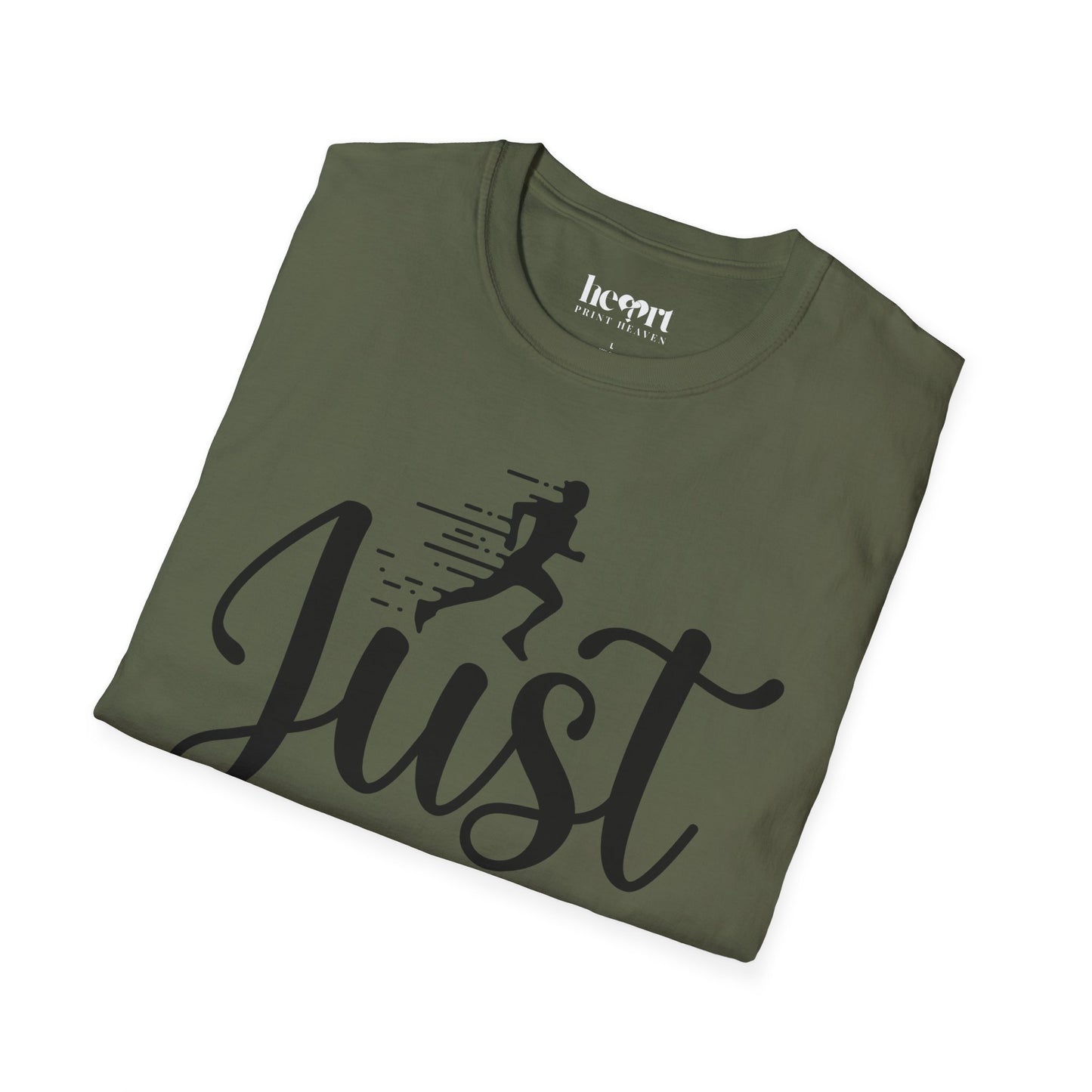 Just Keep Running T-Shirt – Motivational Running Shirt for Marathon & Fitness Enthusiasts