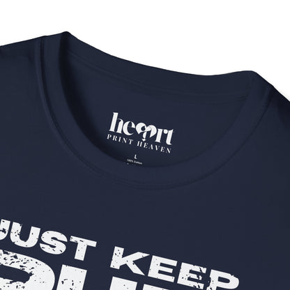 Just Keep Running Women's T-Shirt – Motivational Running Apparel for Active Women