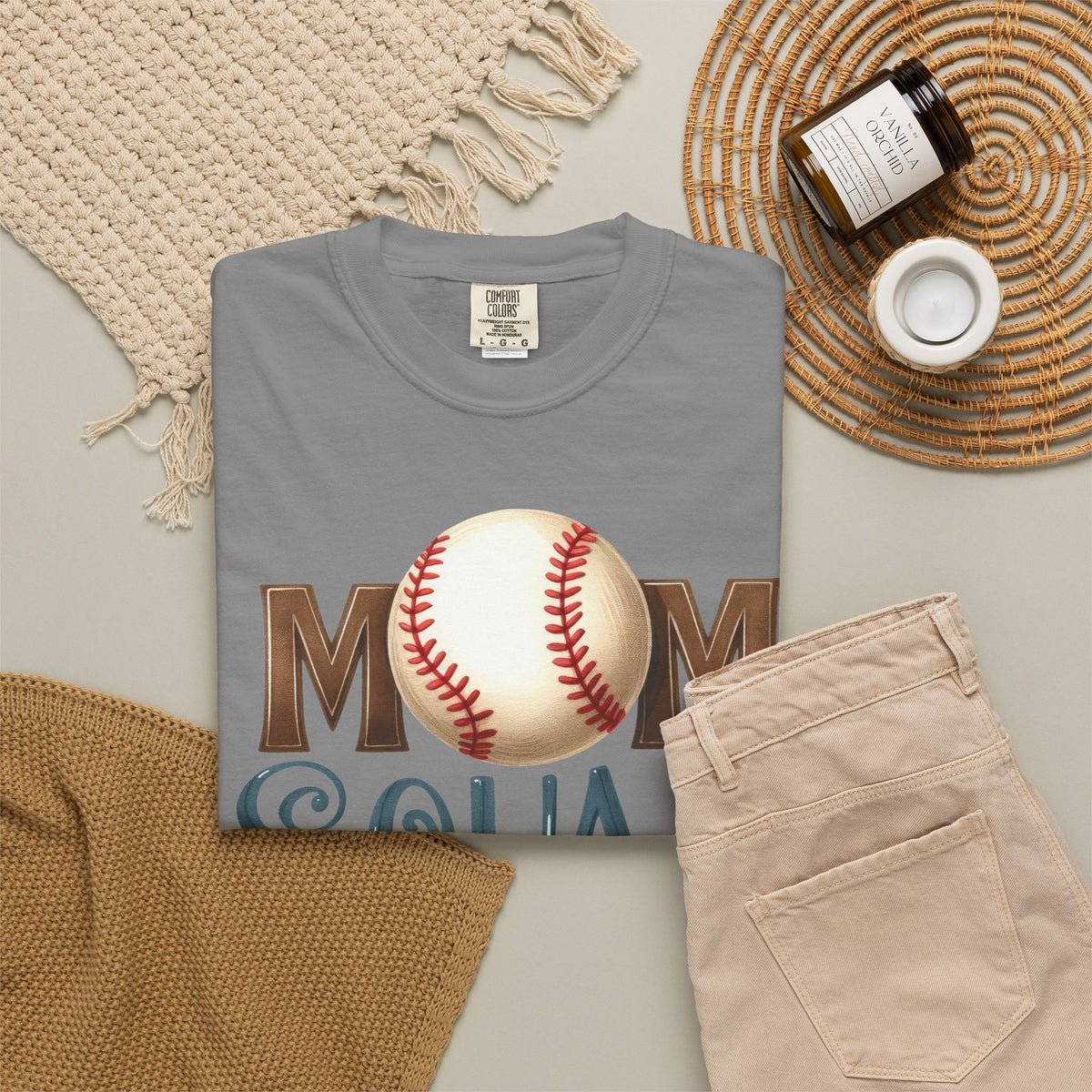 Mom Squad Baseball T-Shirt ⚾ | Cute Baseball Mom Graphic Tee