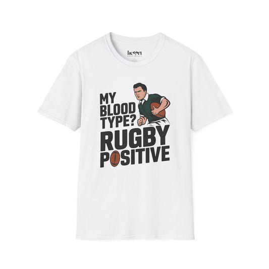 My Blood Type? Rugby Positive T-Shirt 🏉 | Funny Rugby Enthusiast Tee