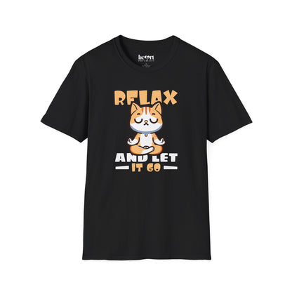 Relax and Let It Go Yoga T-Shirt – Calm and Mindful Apparel for Everyday Peace
