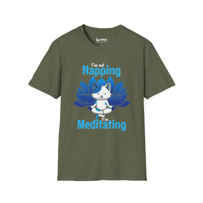 I'm Not Napping, I'm Meditating – Funny Mindfulness T-Shirt 🧘‍♂️✨