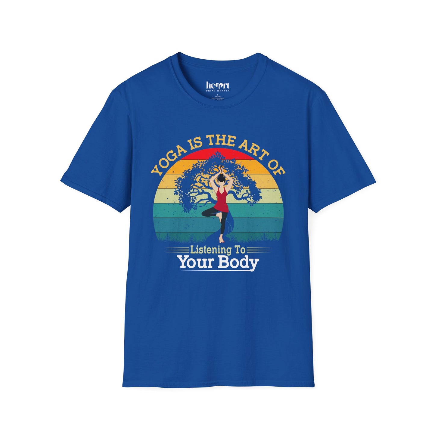 Yoga Is the Art of Listening to Your Body – Inspirational Yoga T-Shirt 🧘✨