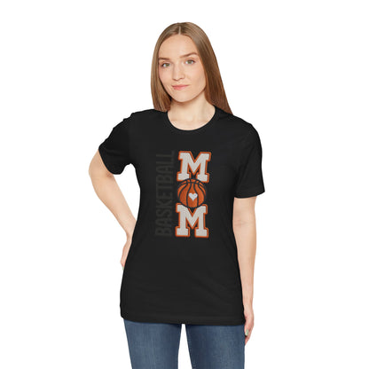 Basketball Mom Faux Embroidery T-Shirt – Game Day Sports Mom Tee