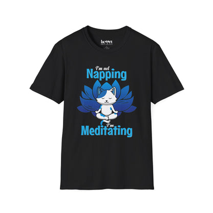 I'm Not Napping, I'm Meditating – Funny Mindfulness T-Shirt 🧘‍♂️✨