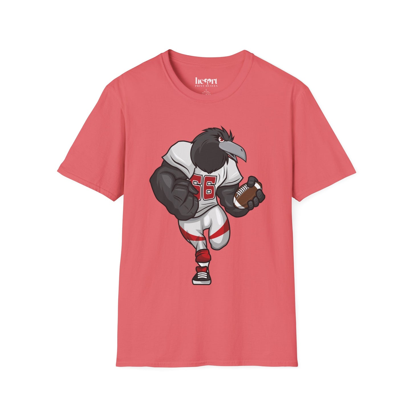 Black Crow Football Mascot T-Shirt – Fierce American Football Fan Apparel 🏈🦅