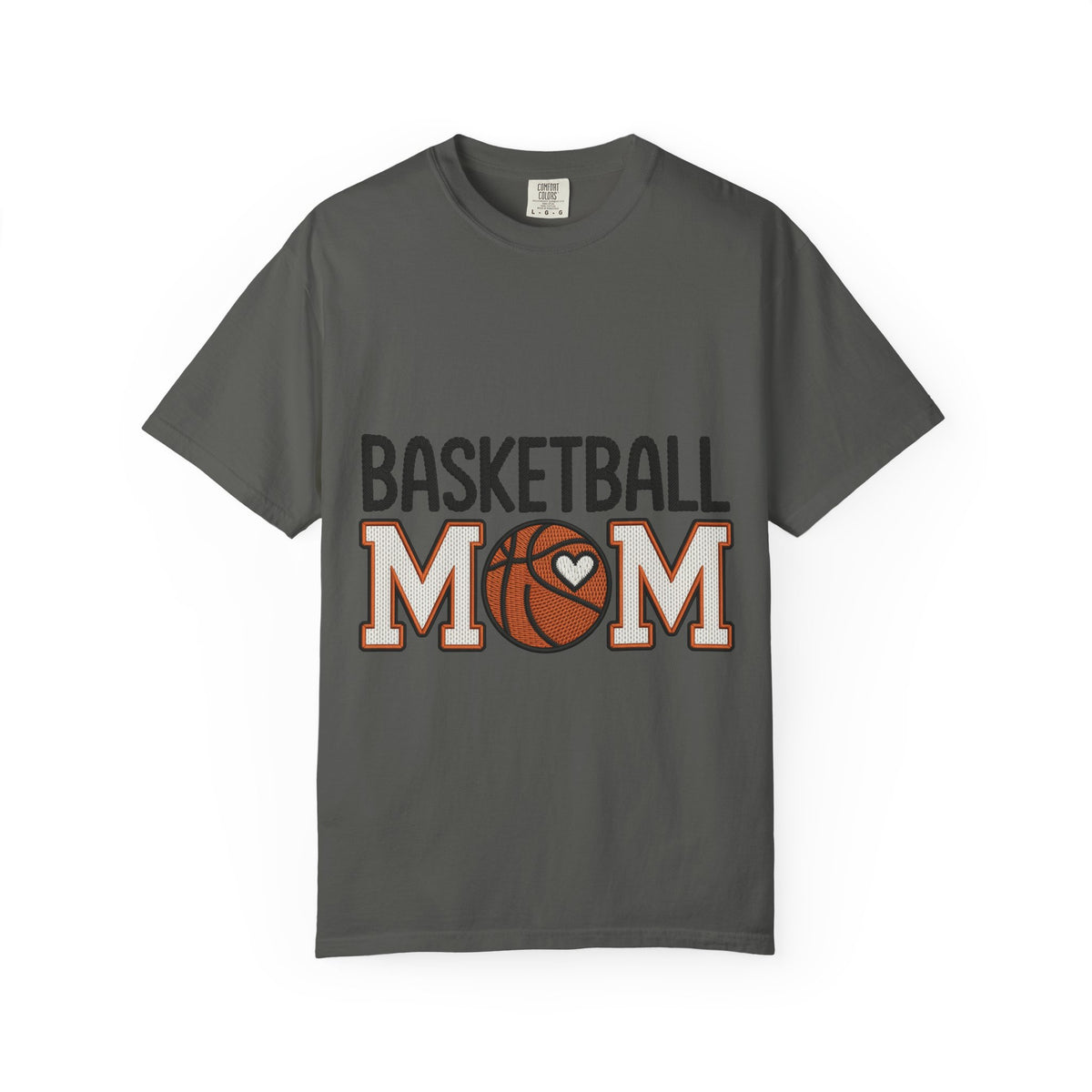 Basketball Mom Faux Embroidery T-Shirt 🏀 | Game Day Sports Mom Tee