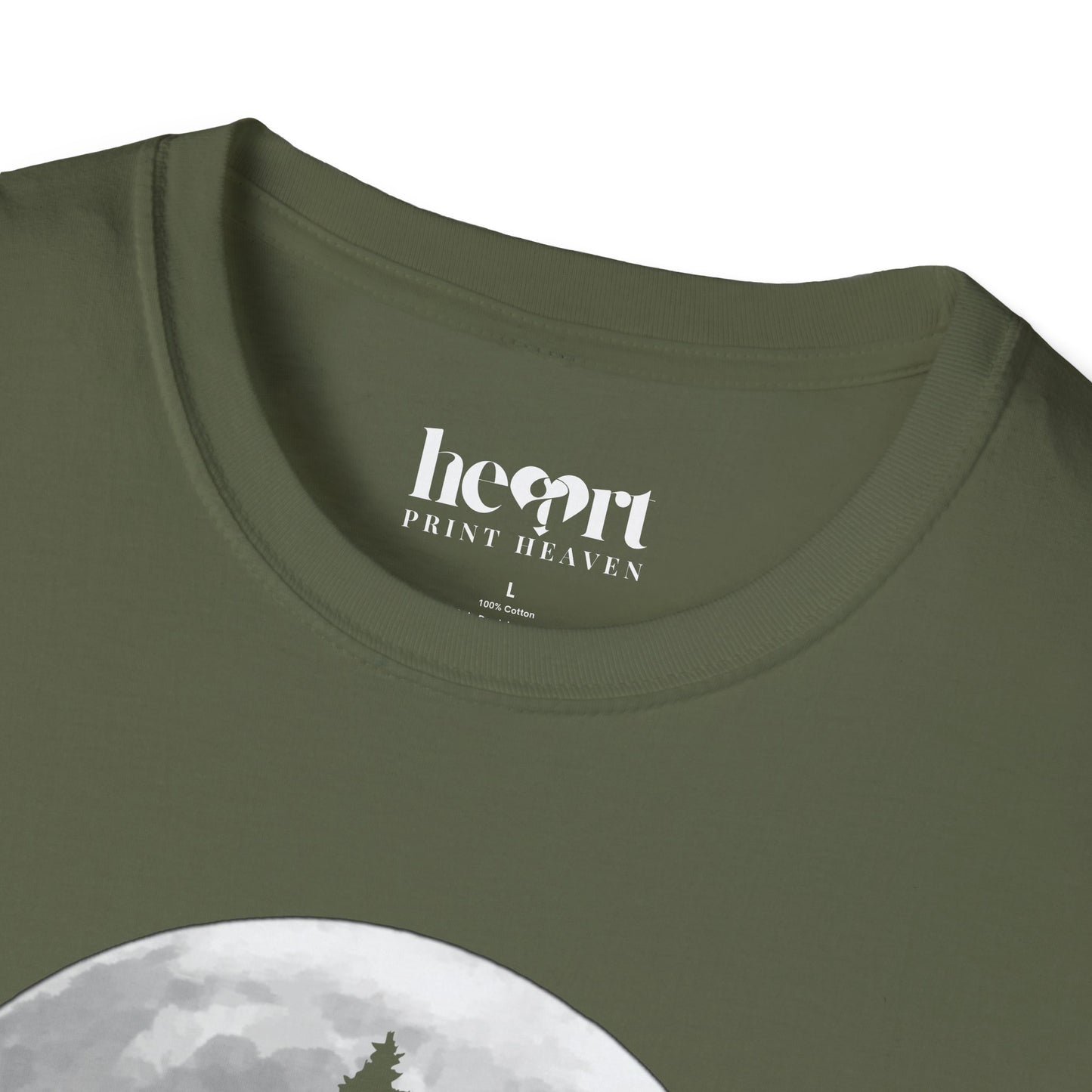 Moon And Pine Tree
