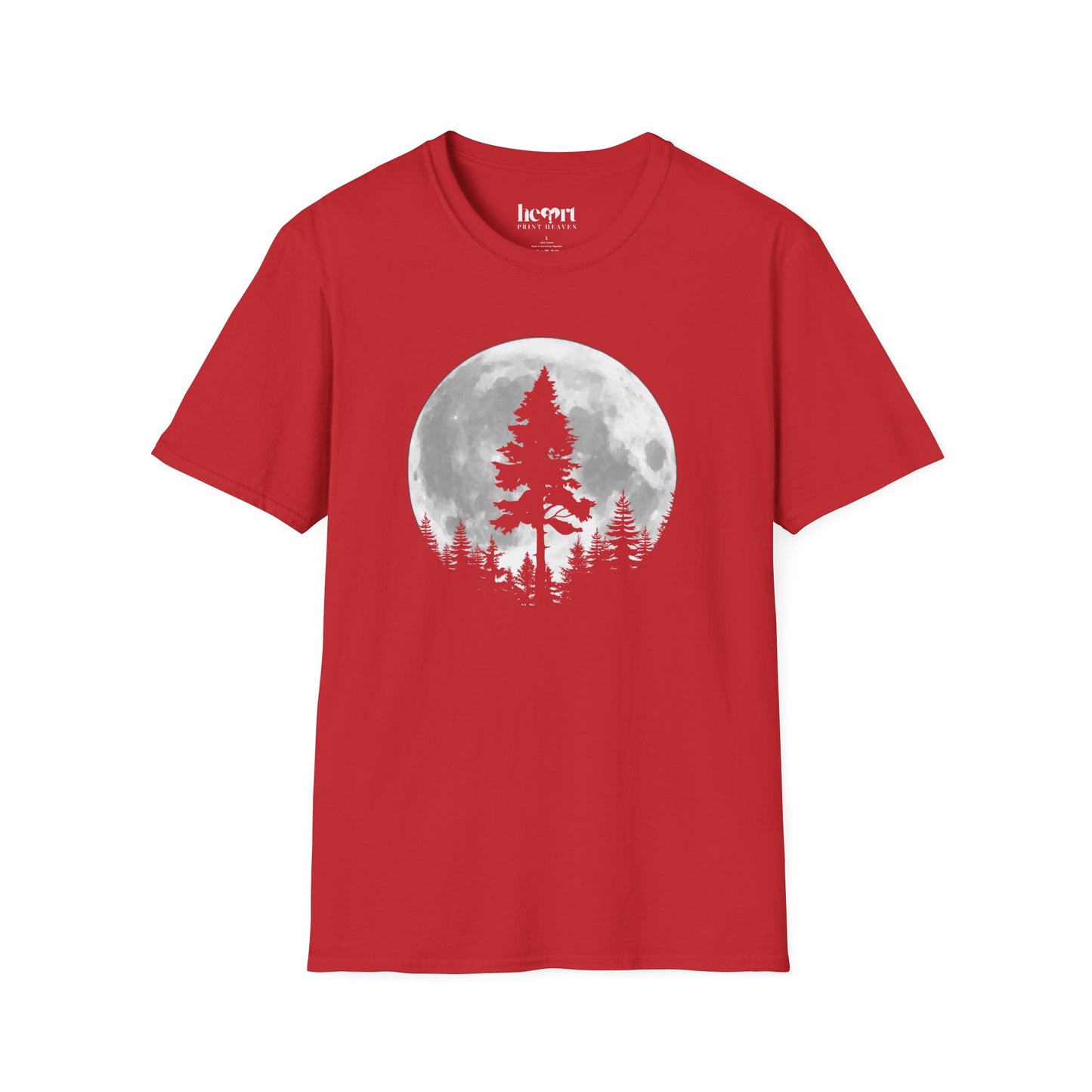 Moon And Pine Tree