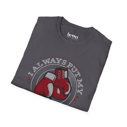 I Always Put My Boxing First T-Shirt – Perfect for Dedicated Boxing Enthusiasts 🥊