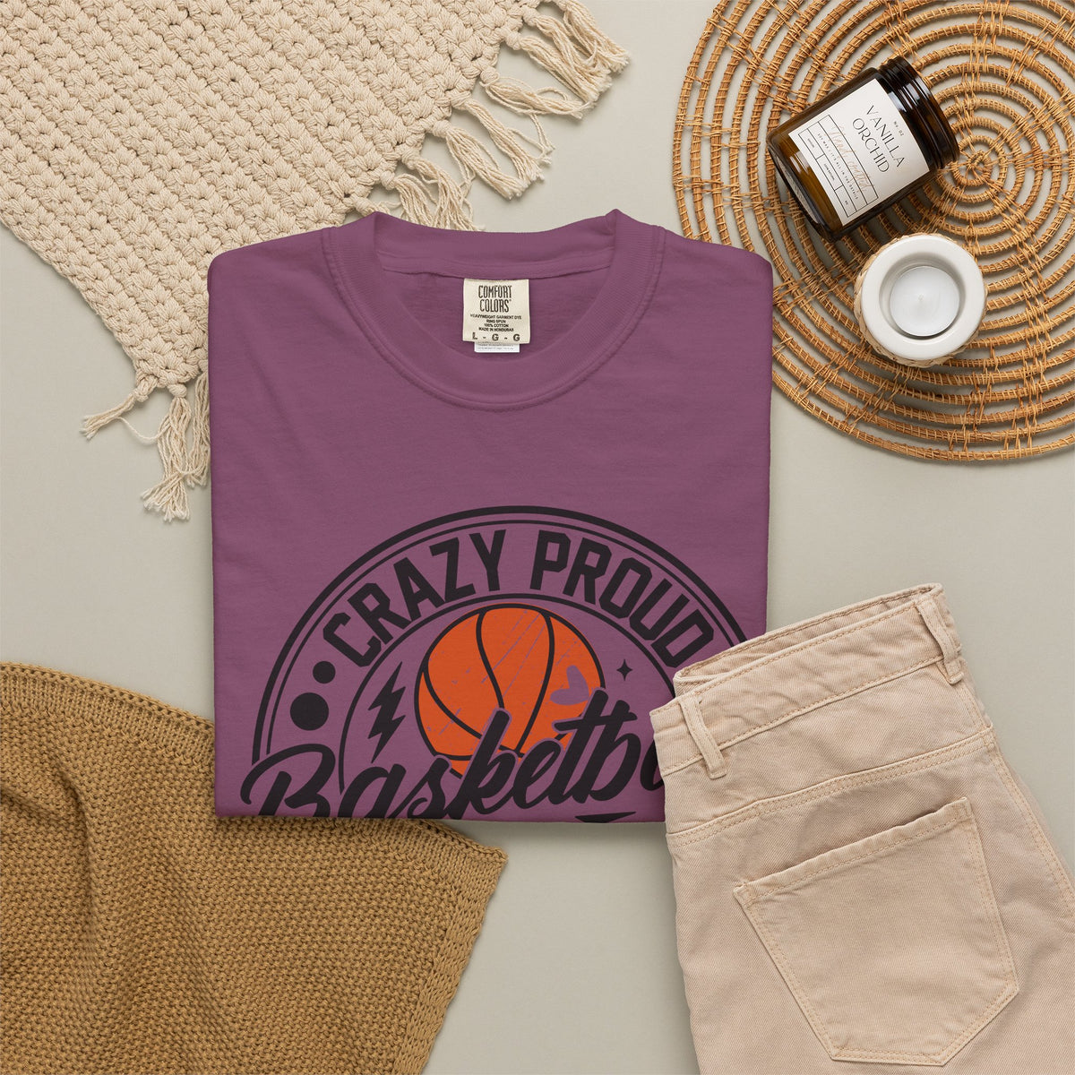 Crazy Proud Basketball Mom T-Shirt 🏀 | Always Loud Basketball Mom Tee