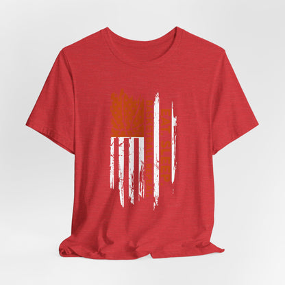 Eat Sleep Basketball Repeat Basketball American Flag T-Shirt