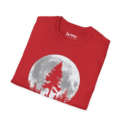Moon And Pine Tree