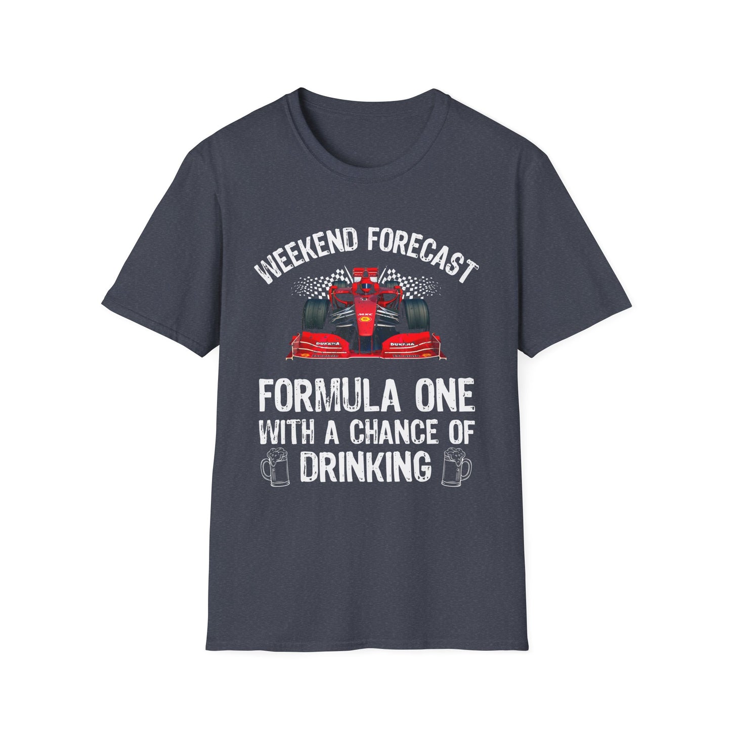 Formula 1 Weekend Forecast T-Shirt – F1 Racing & Drinking Shirt for Motorsport Fans