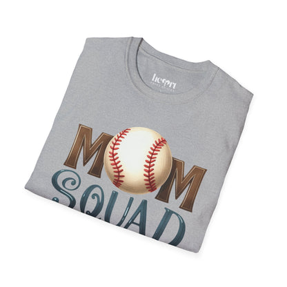 Mom Squad Baseball T-Shirt ⚾🌸 – Game Day Tee for Proud Baseball Moms