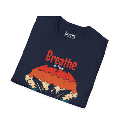 Breathe In Peace Breathe Out Stress T-Shirt – Yoga & Mindfulness Tee for Relaxation 🌿