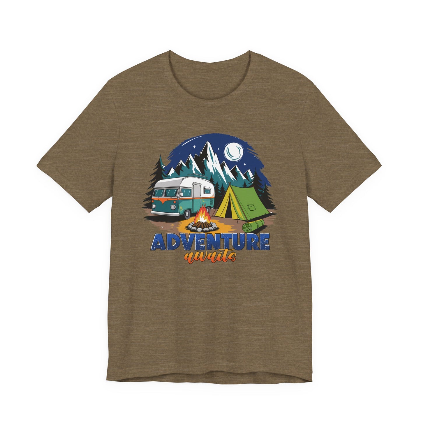 Adventure Awaits Camping T-Shirt – Scenic Nature Tee for Wanderers & RV Travelers