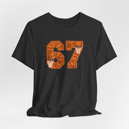 67 Basketball T-Shirt – Unique Basketball Graphic Tee for Fans & Players