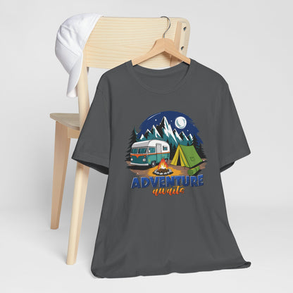 Adventure Awaits Camping T-Shirt – Scenic Nature Tee for Wanderers & RV Travelers