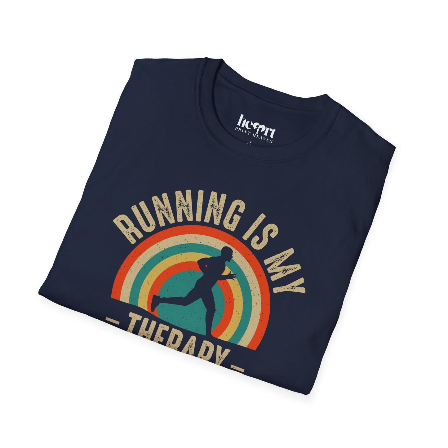 Running Is My Therapy T-Shirt – Motivational Shirt for Runners