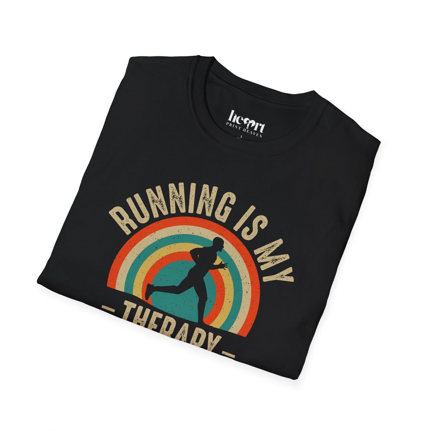 Running Is My Therapy T-Shirt – Motivational Shirt for Runners