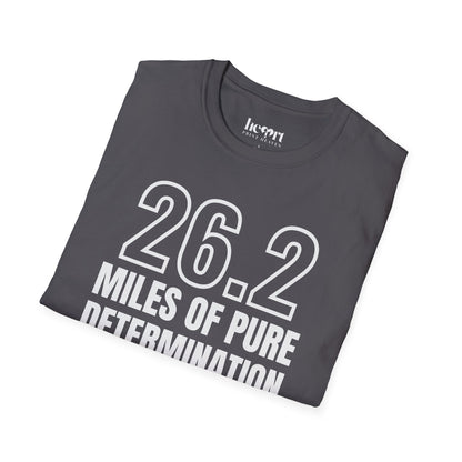 26.2 Miles of Pure Determination And Snacks – Funny Marathon Running T-Shirt