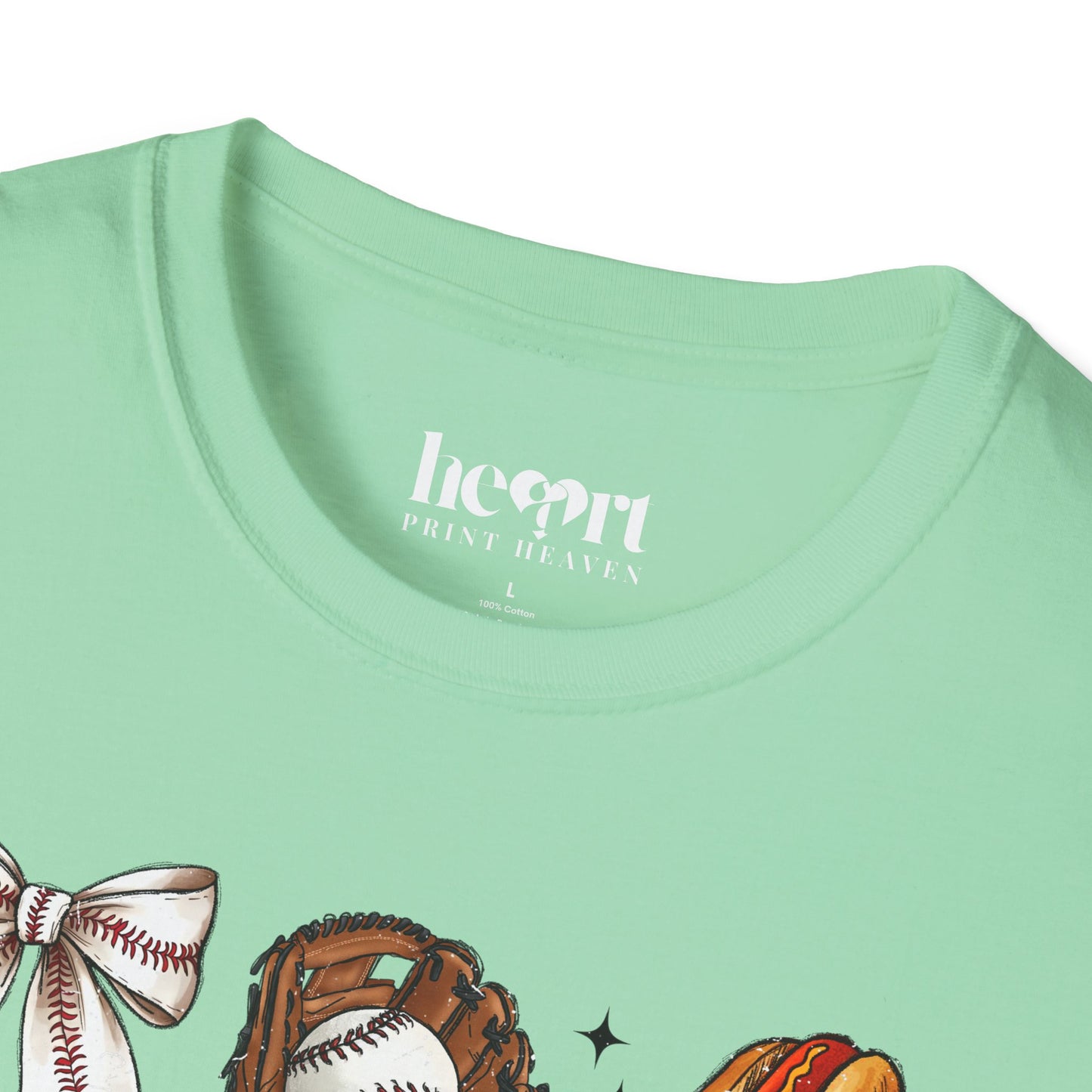 Glitter Baseball Sports T-Shirt – Sparkly Baseball Tee for Fans & Players