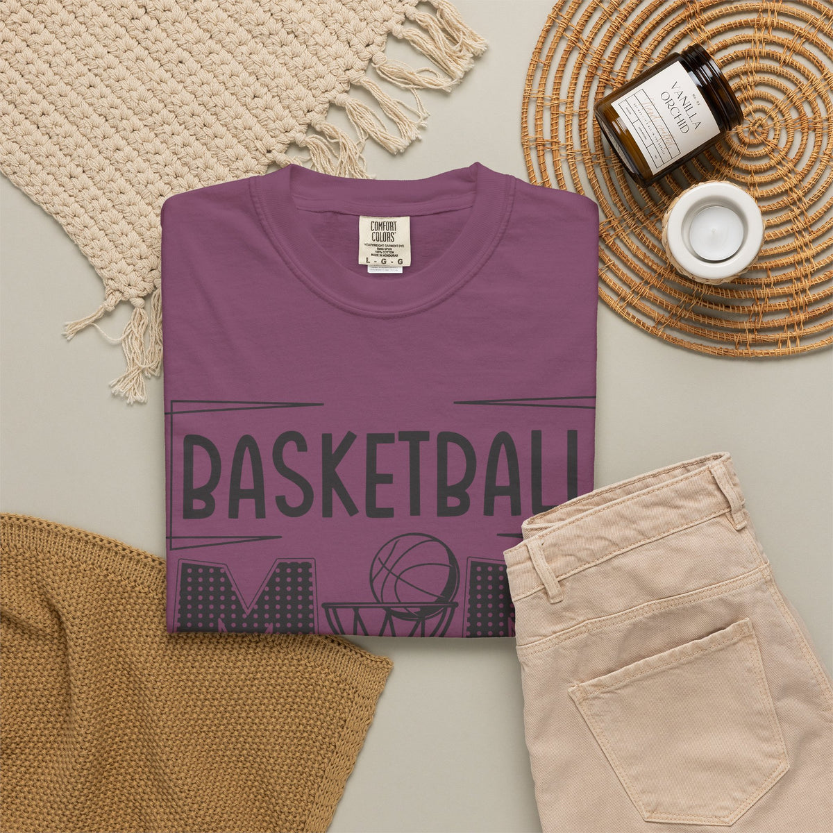 Basketball Mom T-Shirt 🏀 | Basketball MOM Hoop Net Graphic Tee