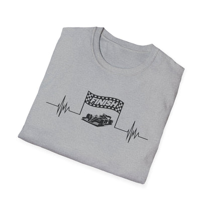 F1 Heartbeat Finish Line T-Shirt – Formula 1 Racing Fan Shirt