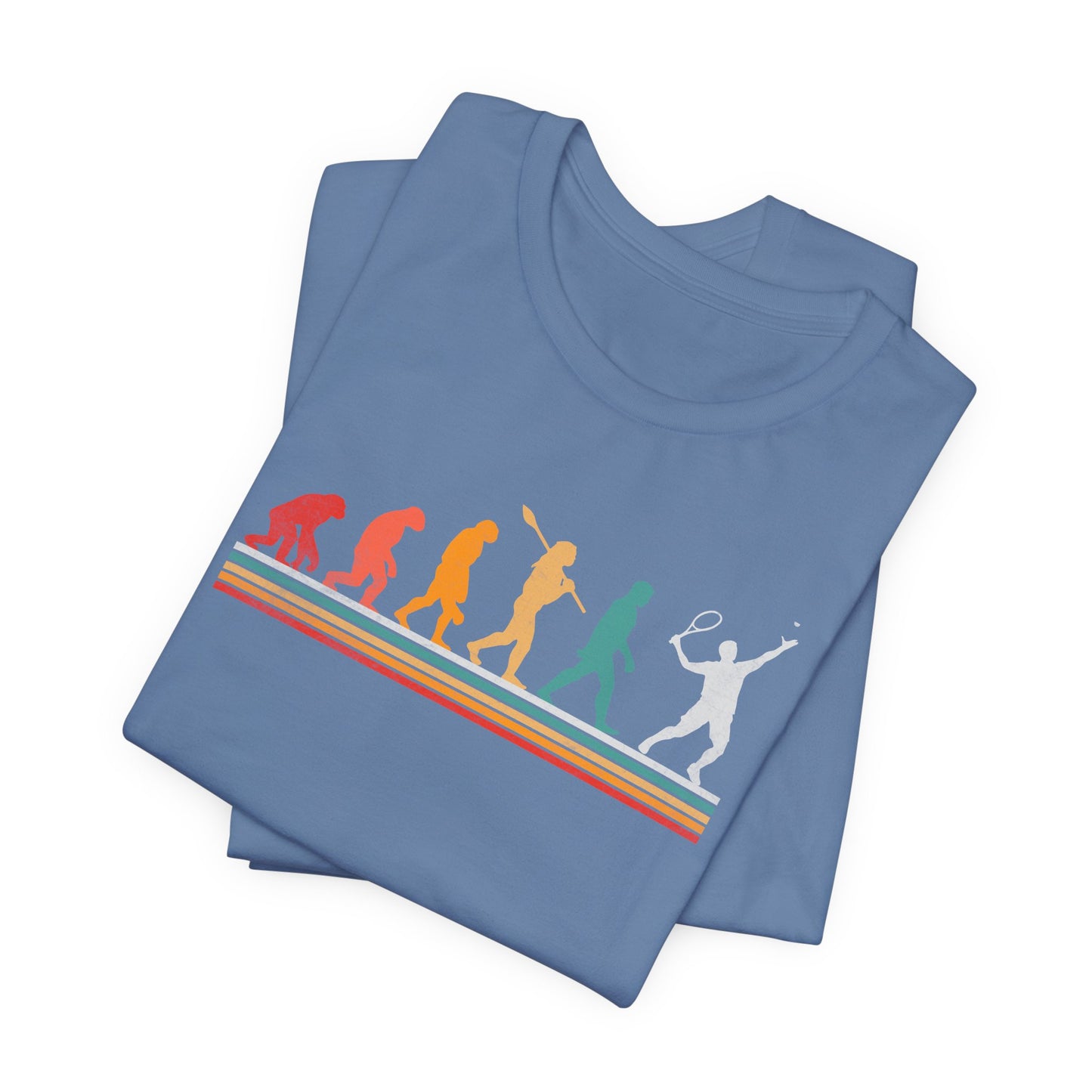Evolution -Playing-Tennis-T-Shirt