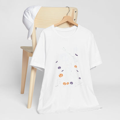 Skeleton Halloween Baseball T-shirt