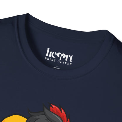 Black Rooster American Football Mascot T-Shirt – Bold Sports Tee for Fans and Teams 🏈
