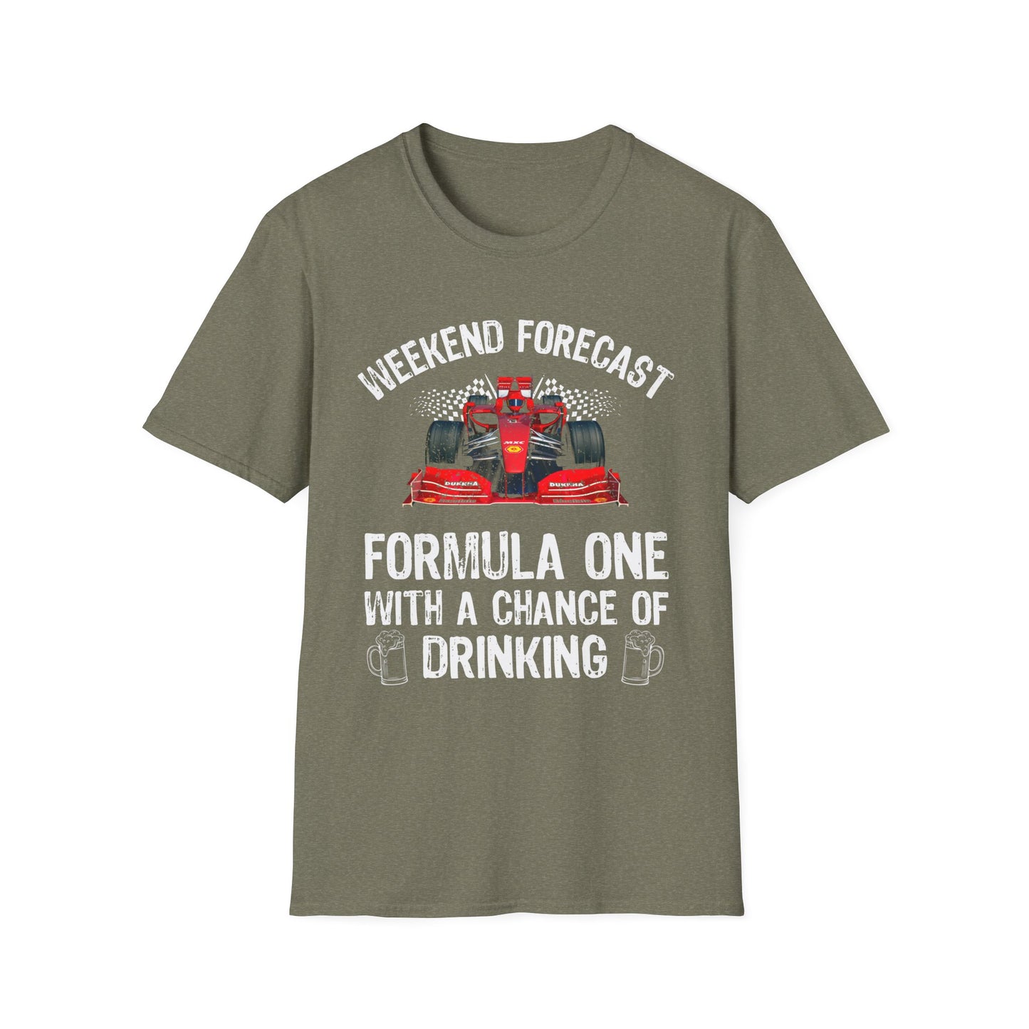 Formula 1 Weekend Forecast T-Shirt – F1 Racing & Drinking Shirt for Motorsport Fans
