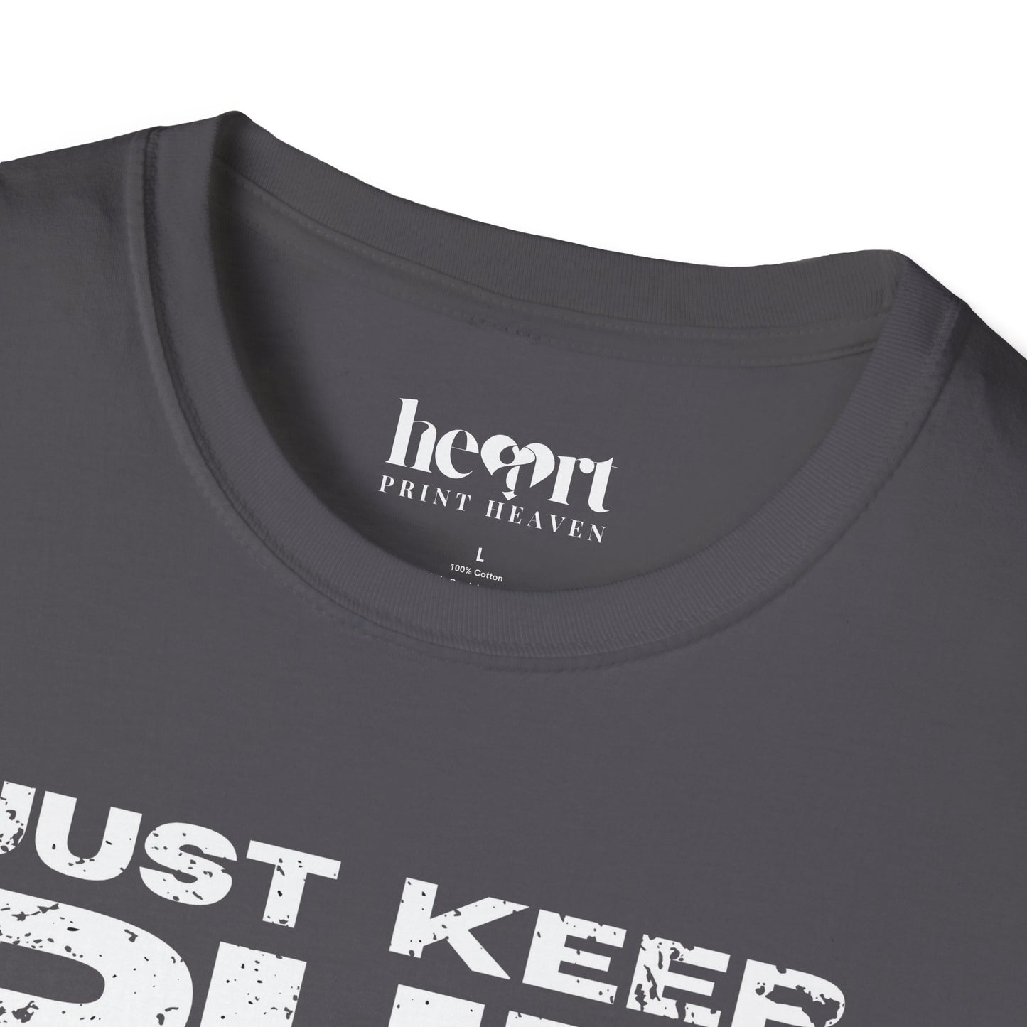 Just Keep Running Men's T-Shirt – Motivational Running Apparel for Active Men