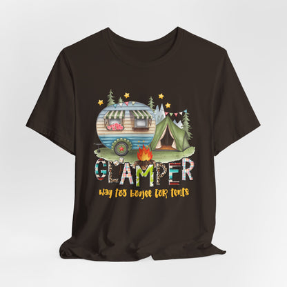 Glamper Way too Boujee for Tents T-shirt