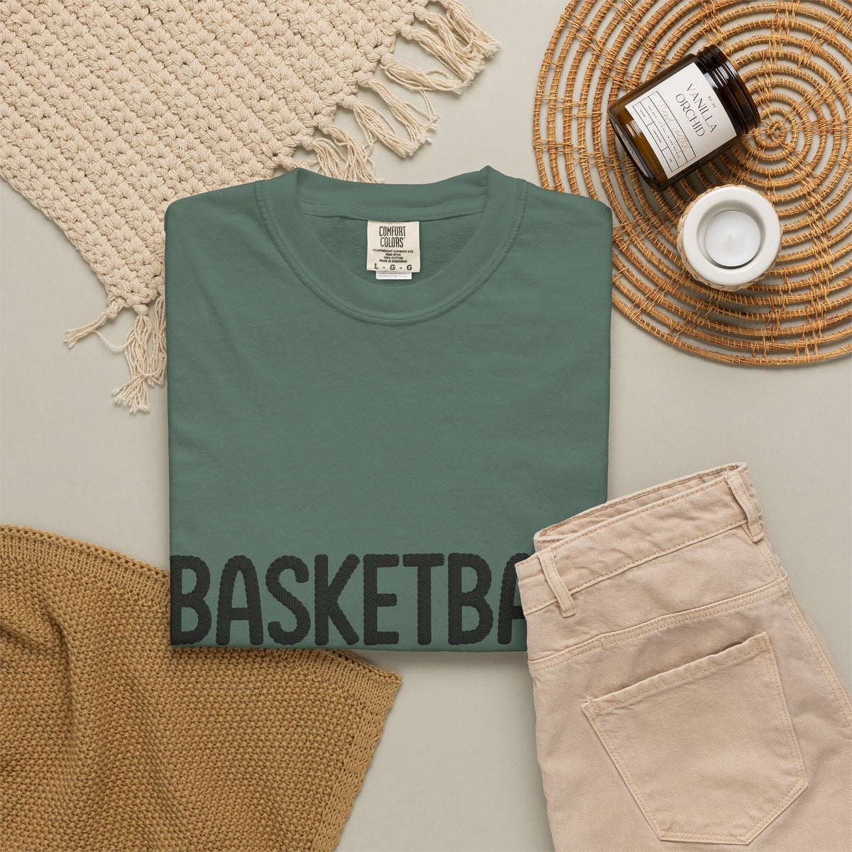 Basketball Mom Faux Embroidery T-Shirt 🏀 | Game Day Sports Mom Tee