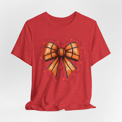 Game Day Bow Basketball T-shirt