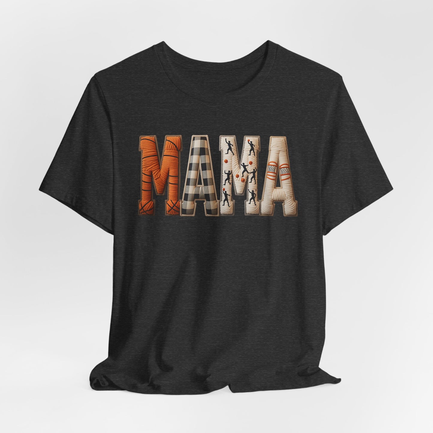 Faux Basketball Mama T-Shirt – Basketball Mom Graphic Tee | Game Day Mom Shirt