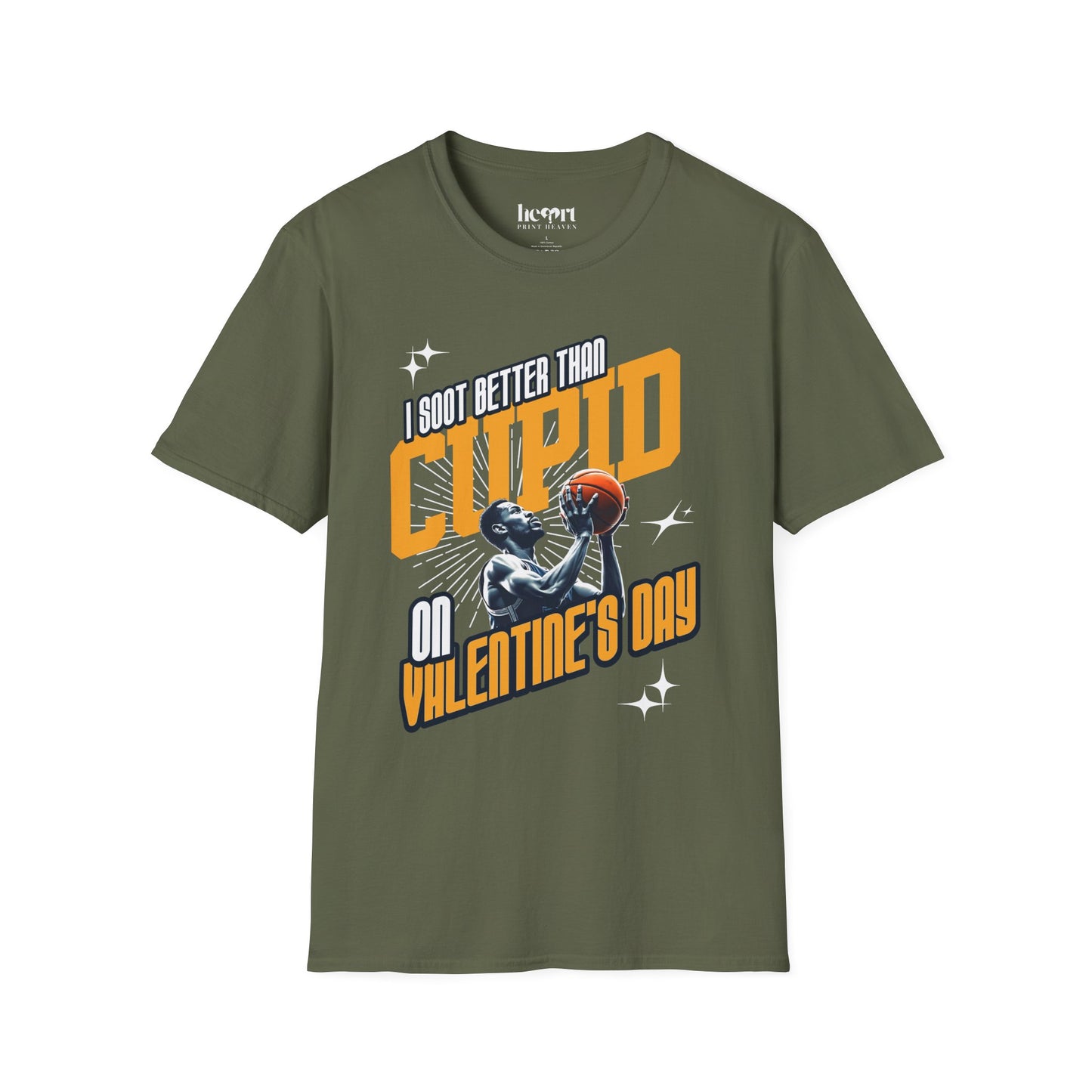 I Shoot Better Than Cupid on Valentine's Day – Funny Basketball T-Shirt