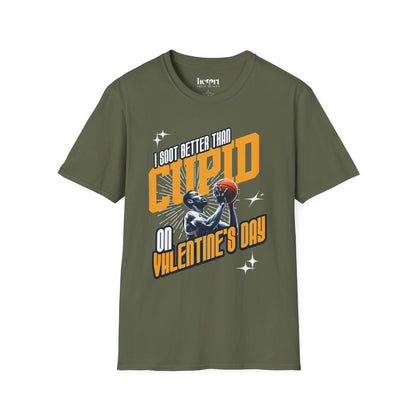 I Shoot Better Than Cupid on Valentine's Day – Funny Basketball T-Shirt