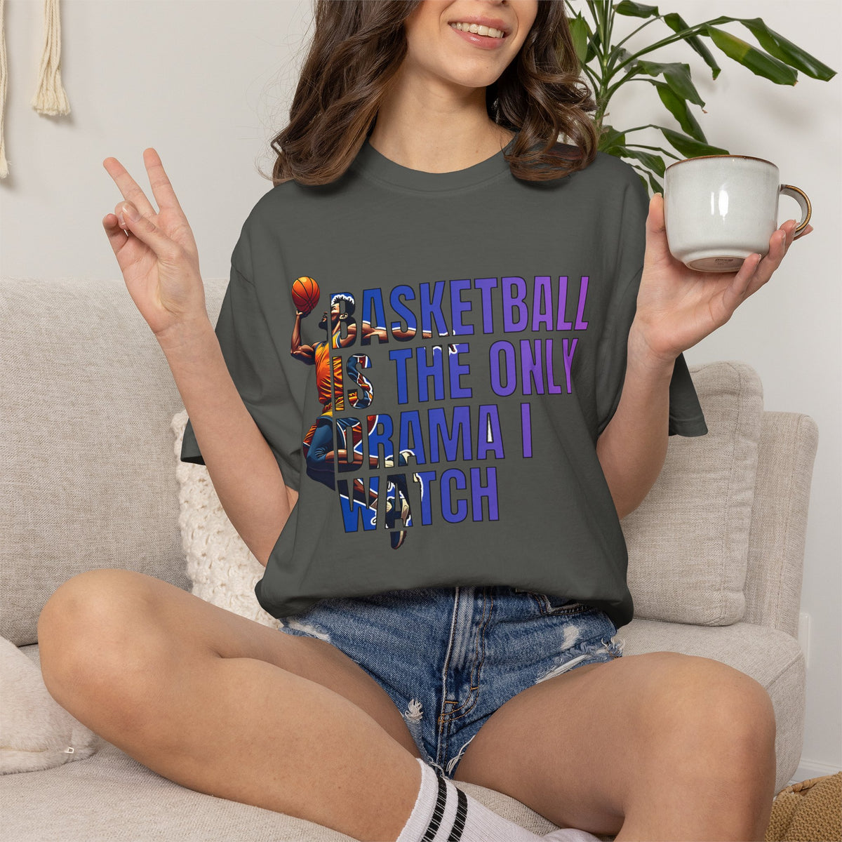 Basketball Is The Only Drama I Watch T-Shirt 🏀 | Funny Basketball Fan Tee