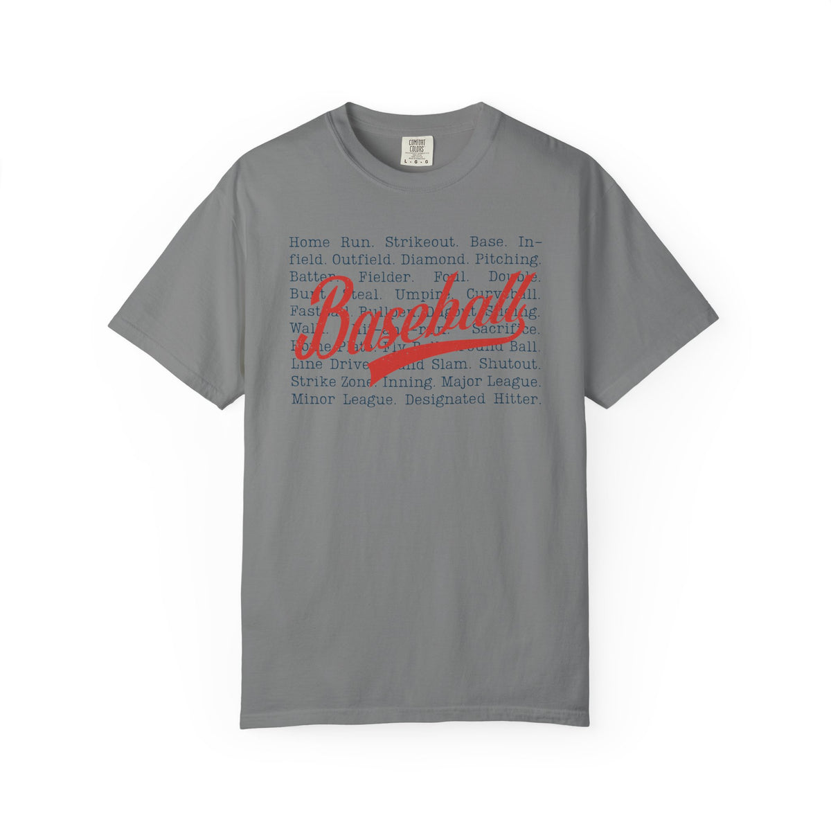 Baseball Passion Typography T-Shirt ⚾ | Vintage-Style Baseball Fan Tee
