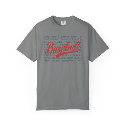 Baseball Passion Typography T-Shirt ⚾ | Vintage-Style Baseball Fan Tee